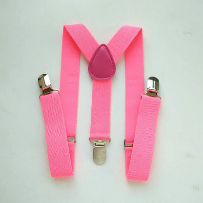 Elastic Baby Suspenders Y Back Clips on Size 2.5*65cm