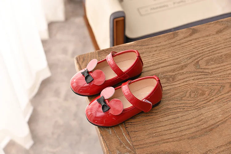 Soft PU Patent Leather Flats for Baby Girls
