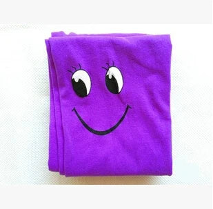 Smiley face tights for girls