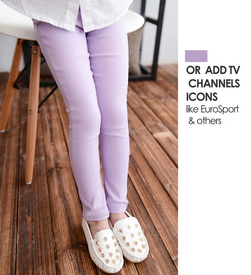Fashionable Candy-Colored Pencil Pants for Girls - Spring/Summer Vibes!