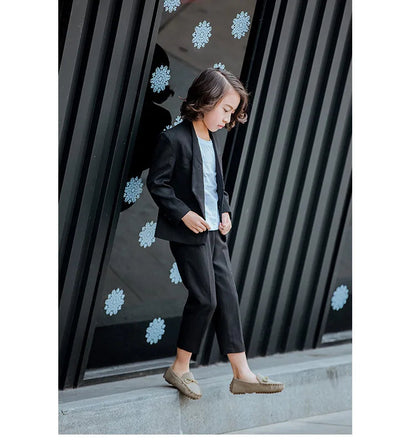 Kids' Breathable Slip-On Loafers: Soft Bottom Sneakers for Boys and Girls