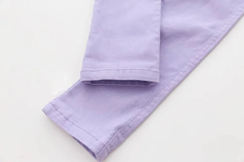 Fashionable Candy-Colored Pencil Pants for Girls - Spring/Summer Vibes!