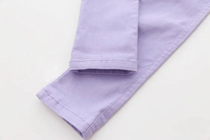 Fashionable Candy-Colored Pencil Pants for Girls - Spring/Summer Vibes!