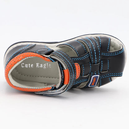 Boys' Eagle Orthopedic Sandals: PU Leather, Closed Toe