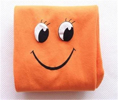 Smiley face tights for girls