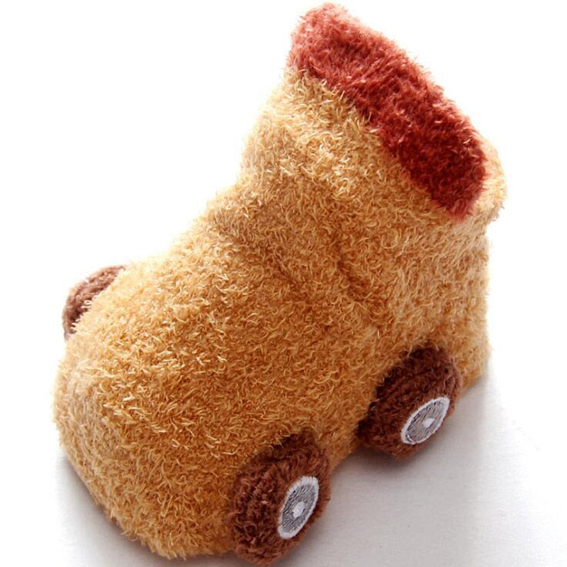 Non-slip Glue Cartoon Car Socks For Baby