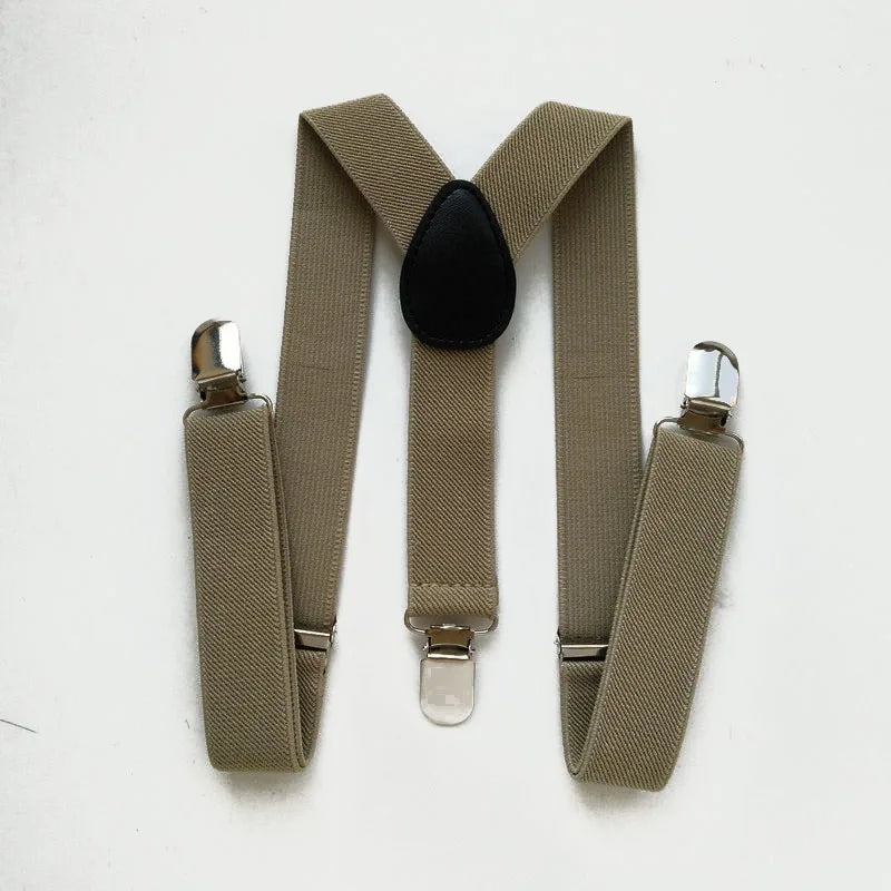 Elastic Baby Suspenders Y Back Clips on Size 2.5*65cm
