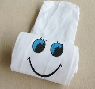 Smiley face tights for girls