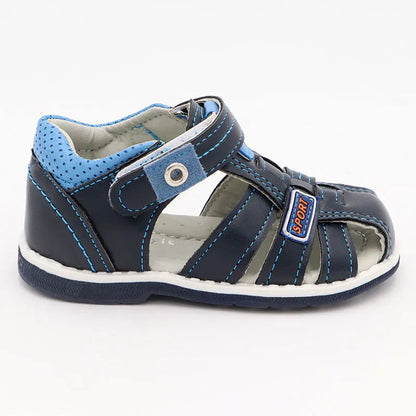 Boys' Eagle Orthopedic Sandals: PU Leather, Closed Toe