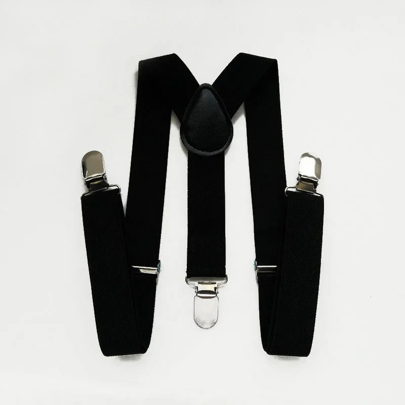 Elastic Baby Suspenders Y Back Clips on Size 2.5*65cm