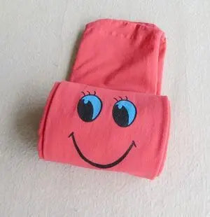 Smiley face tights for girls