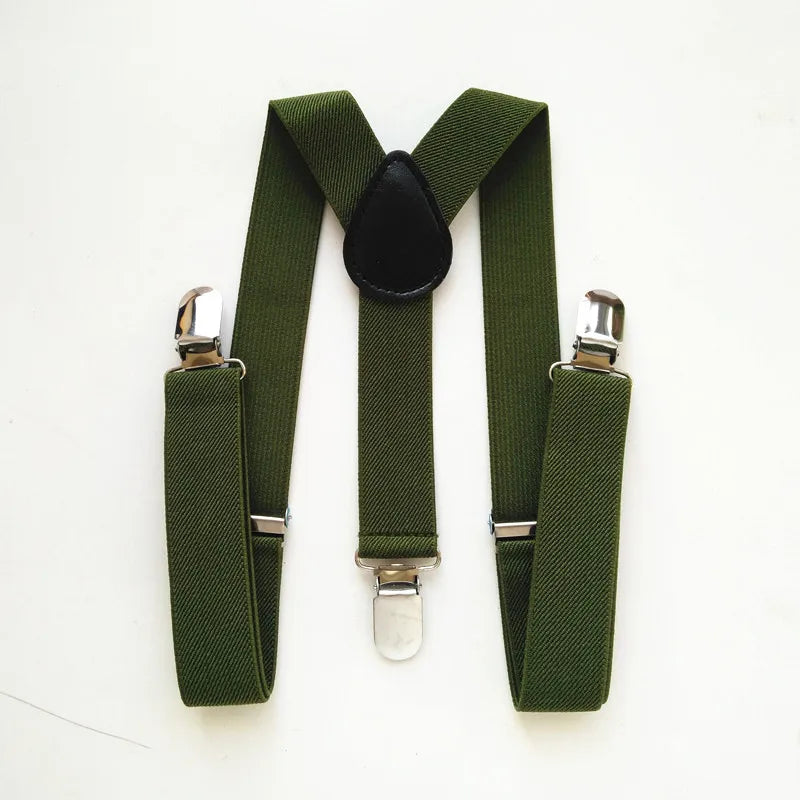 Elastic Baby Suspenders Y Back Clips on Size 2.5*65cm
