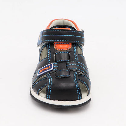 Boys' Eagle Orthopedic Sandals: PU Leather, Closed Toe