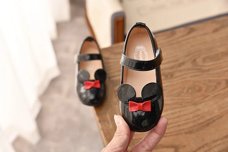Soft PU Patent Leather Flats for Baby Girls