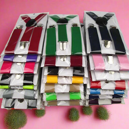 Elastic Baby Suspenders Y Back Clips on Size 2.5*65cm
