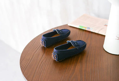 Kids' Breathable Slip-On Loafers: Soft Bottom Sneakers for Boys and Girls