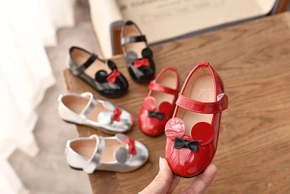 Soft PU Patent Leather Flats for Baby Girls