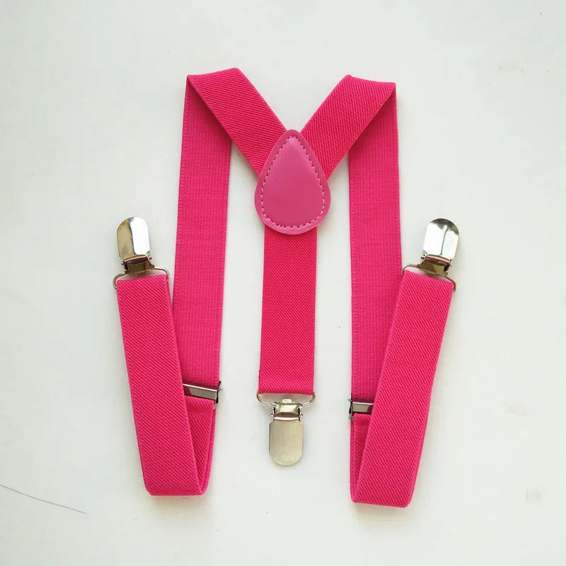 Elastic Baby Suspenders Y Back Clips on Size 2.5*65cm