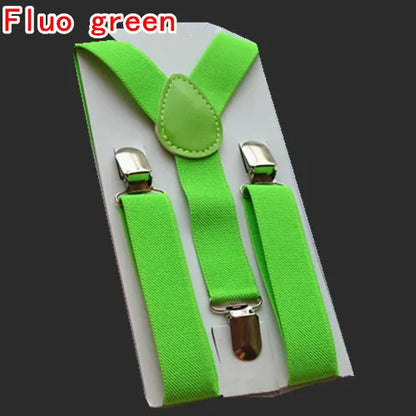 Elastic Baby Suspenders Y Back Clips on Size 2.5*65cm