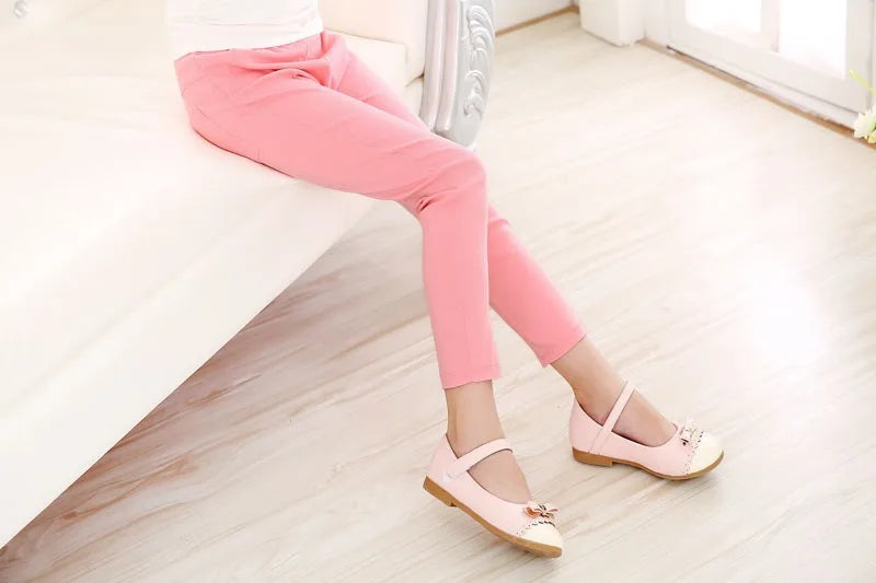 Fashionable Candy-Colored Pencil Pants for Girls - Spring/Summer Vibes!