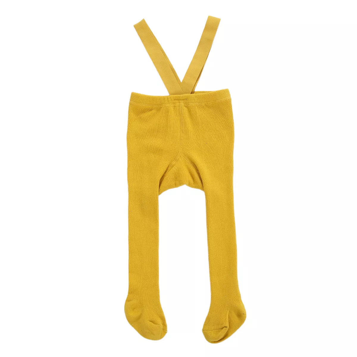 Baby Cotton Suspender Pantyhose - Cute Solid Color Overall Leggings