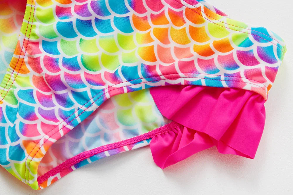 High-Quality Ruffle Toddler Girls' Bikini Set