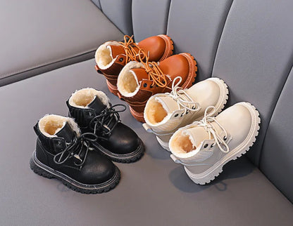 Cozy Plush Lining Snow Boots: Anti-Skid & Soft for Baby Boys/Girls