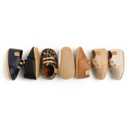 New Retro Leather Baby Shoes - Multicolor Toddler Moccasins