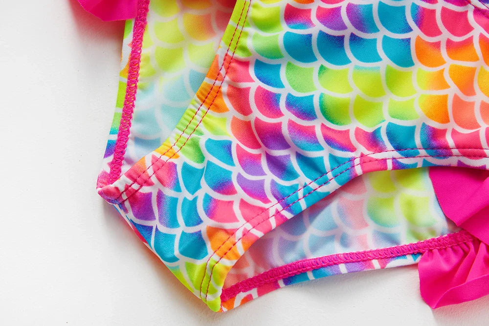 High-Quality Ruffle Toddler Girls' Bikini Set