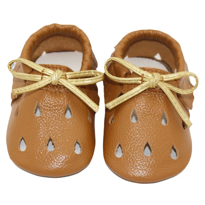 Genuine Leather Soft Sole Baby Shoes: Newborn Moccasins Slippers
