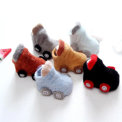 Non-slip Glue Cartoon Car Socks For Baby