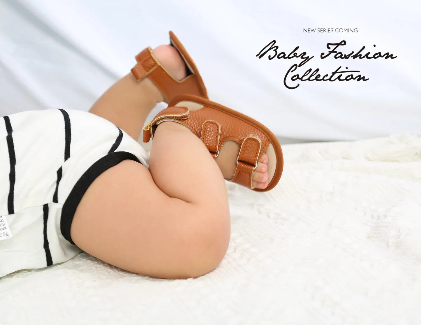 New Baby Sandals: PU Soft Sole Anti-Slip Infant First Walker Crib Shoes