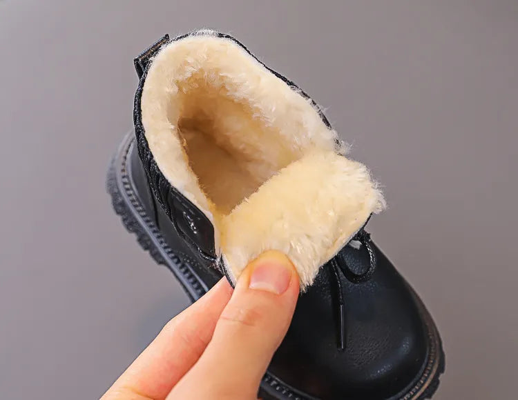 Cozy Plush Lining Snow Boots: Anti-Skid & Soft for Baby Boys/Girls