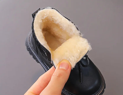 Cozy Plush Lining Snow Boots: Anti-Skid & Soft for Baby Boys/Girls