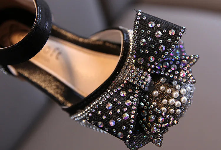 Lace Bow Princess Shoes - Girls' Party Wedding Shoes