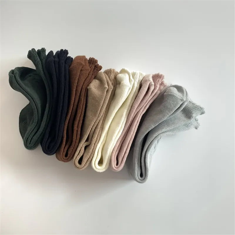Cotton Knee-High Socks: Breathable & Stylish