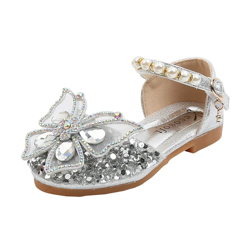 Lace Bow Princess Shoes - Girls' Party Wedding Shoes