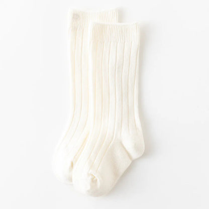 Baby Knee-High Socks: Plain Long Sock (Newborn-4 Years)