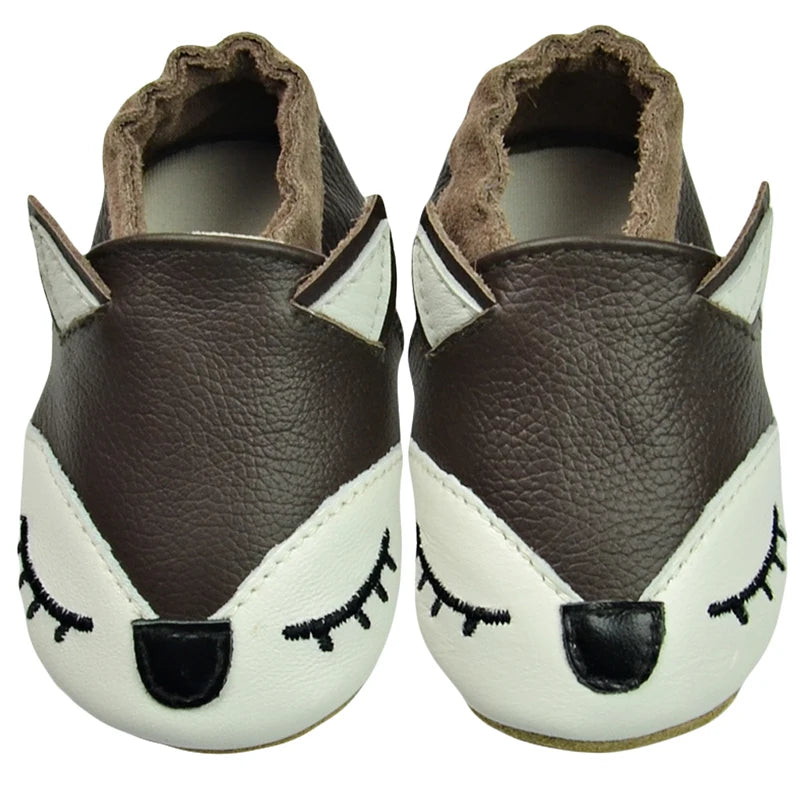Genuine Leather Soft Sole Baby Shoes: Newborn Moccasins Slippers