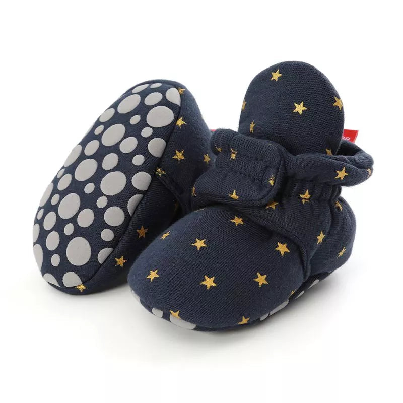 Newborn Baby First Walkers - Soft Anti-slip Crib Shoes