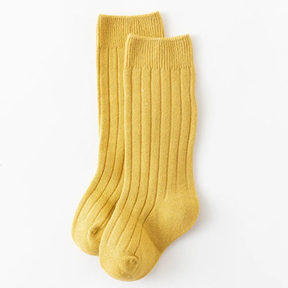 Baby Knee-High Socks: Plain Long Sock (Newborn-4 Years)