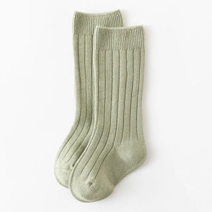 Baby Knee-High Socks: Plain Long Sock (Newborn-4 Years)