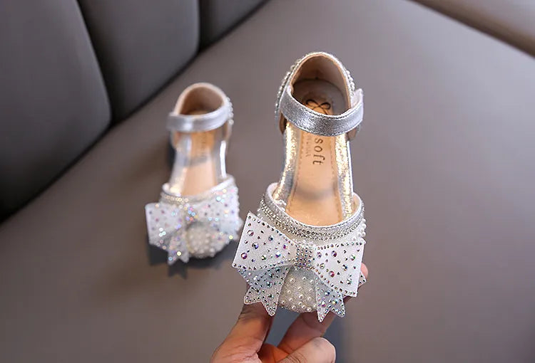 Lace Bow Princess Shoes - Girls' Party Wedding Shoes