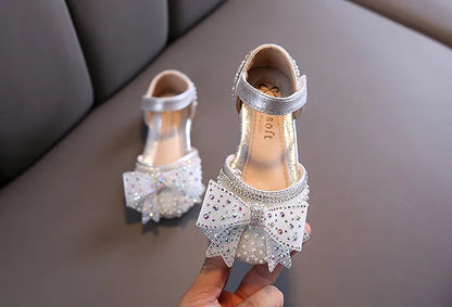 Lace Bow Princess Shoes - Girls' Party Wedding Shoes
