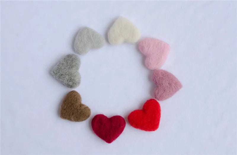 Newborn Photography Props: Love Heart Accessories (5pcs/Pack)