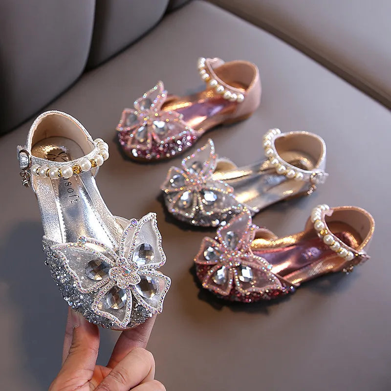 Lace Bow Princess Shoes - Girls' Party Wedding Shoes