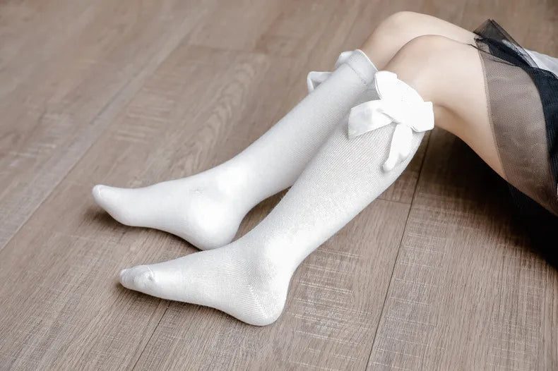 Bow Knee High Socks for Baby Girls