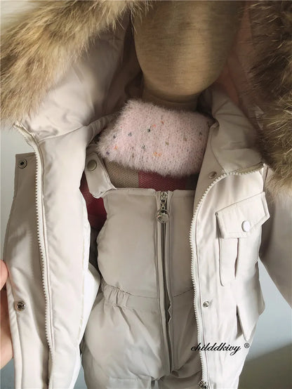 Children's Winter Set: Down Jacket + Jumpsuit