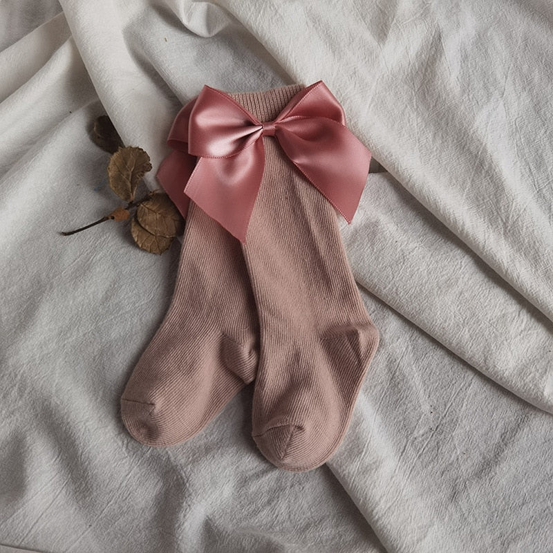 Knee High Long With Big Bow Sock