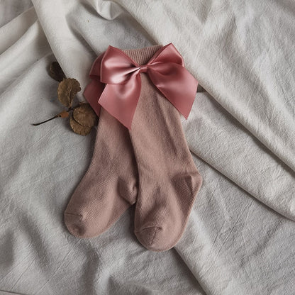Knee High Long With Big Bow Sock